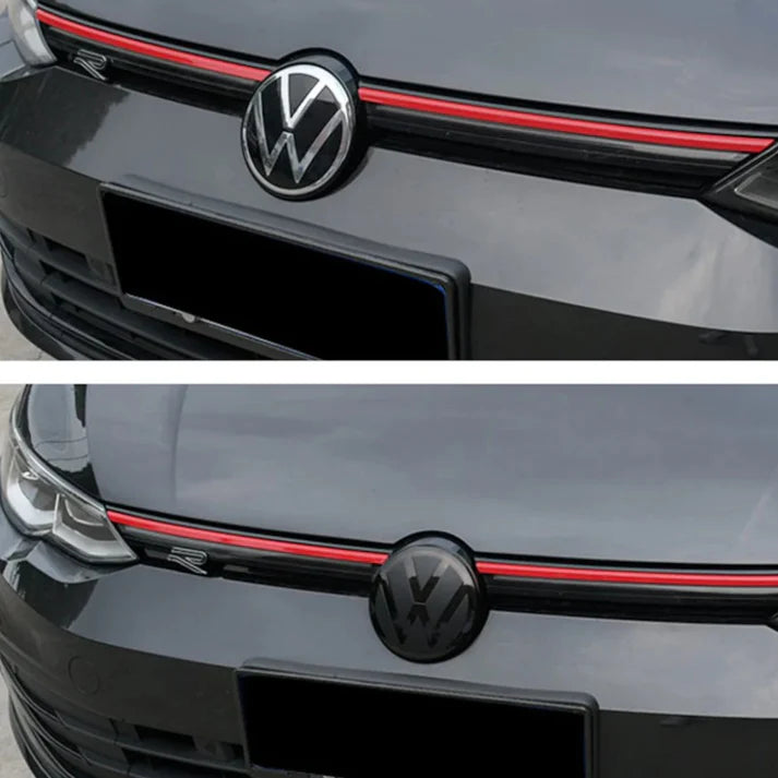 VW Logo Abdeckung Vorne Hinten - Schwarz - ACC geeignet