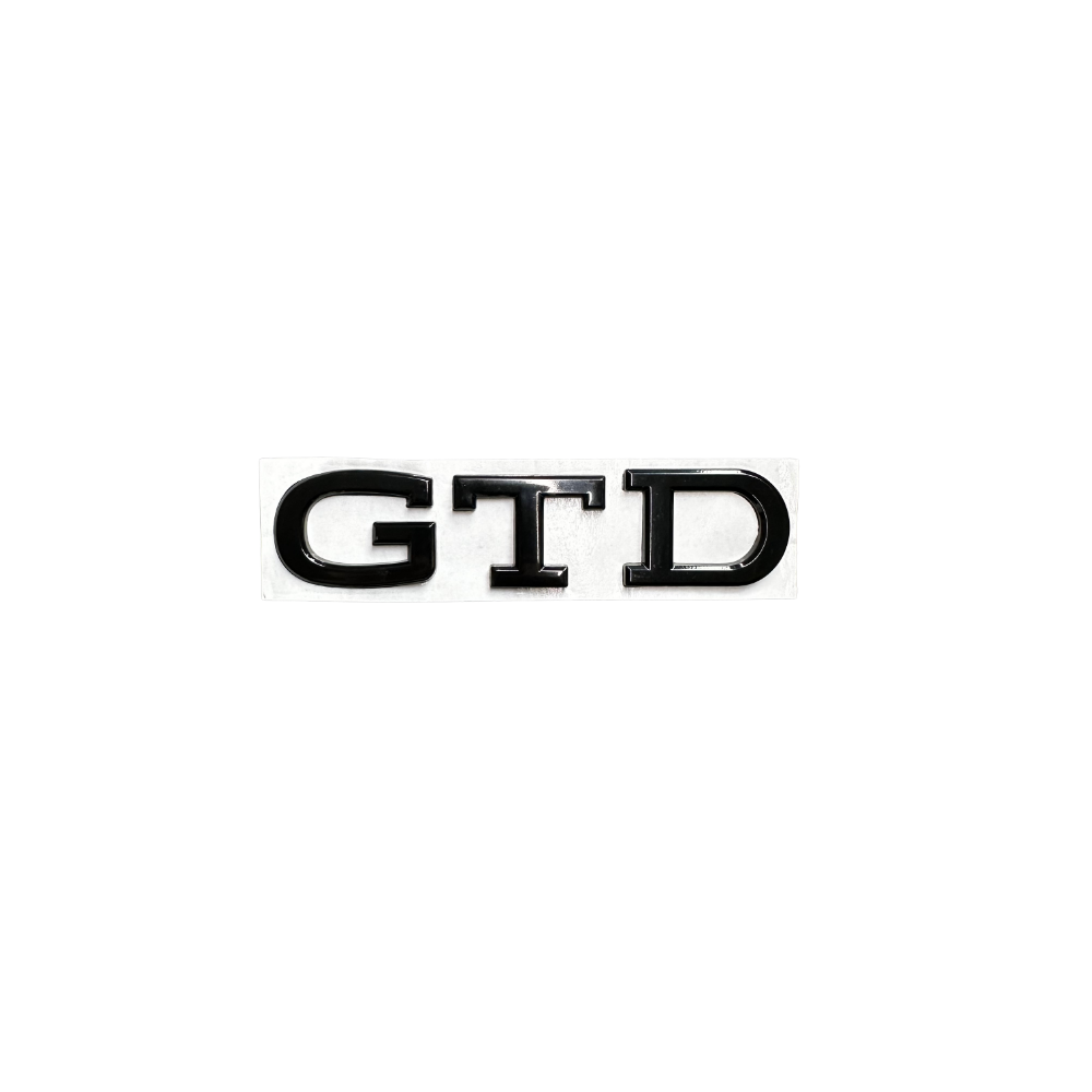 Golf 8 GTD Emblem - Heckklappe - Schwarz