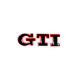 Golf 7 GTI Emblem - Heckklappe - Schwarz/Rot
