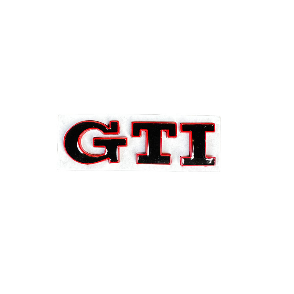 Golf 7 GTI Emblem - Heckklappe - Schwarz/Rot