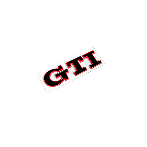 Golf 7 GTI Emblem - Heckklappe - Schwarz/Rot
