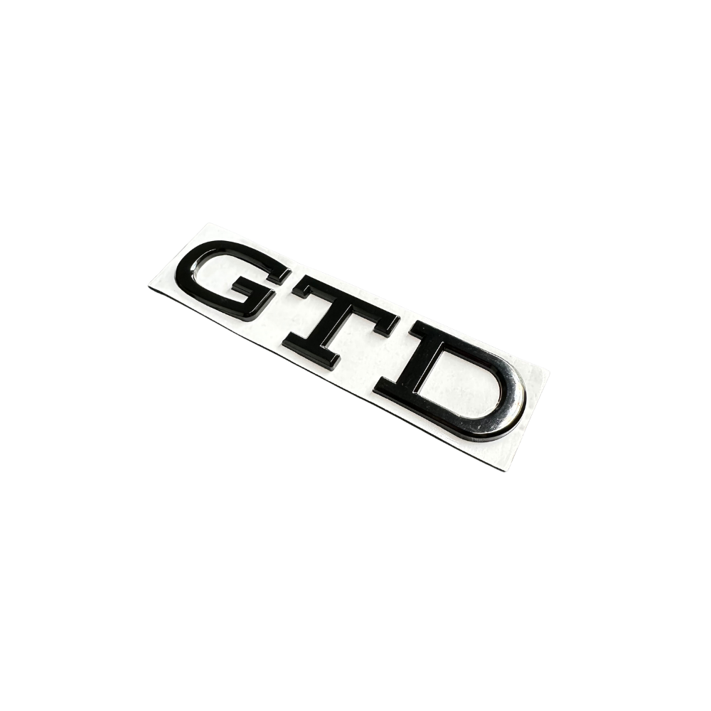 Golf 8 GTD Emblem - Heckklappe - Schwarz