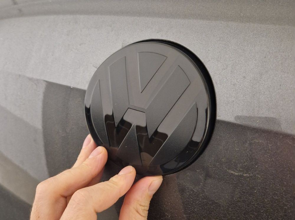 VW Logo Abdeckung Vorne Hinten - Schwarz - ACC geeignet